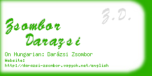 zsombor darazsi business card